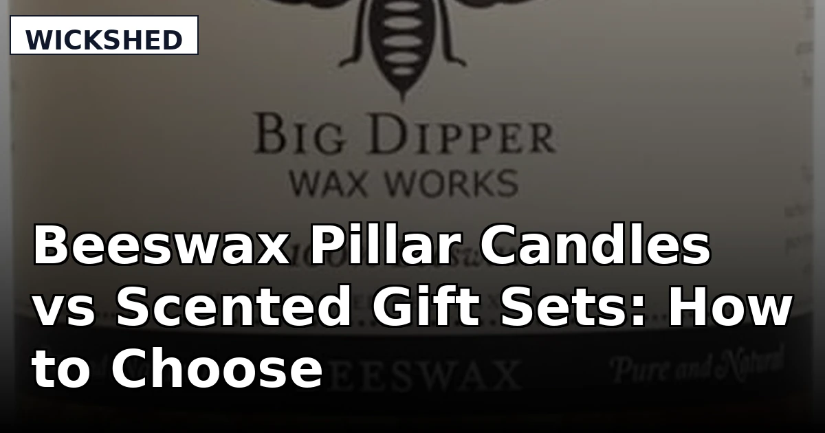 Beeswax Pillar Candles vs Scented Gift Sets: How to Choose