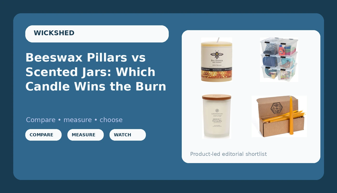 Beeswax Pillars vs Scented Jars: Which Candle Wins the Burn