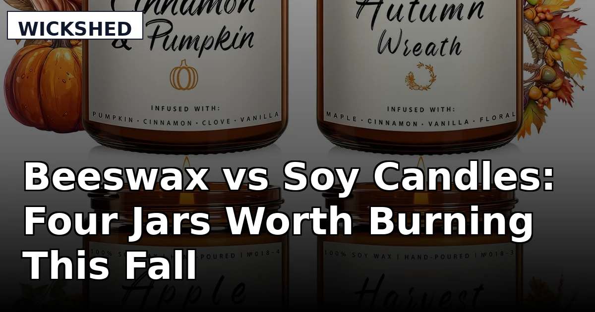 Beeswax vs Soy Candles: Four Jars Worth Burning This Fall