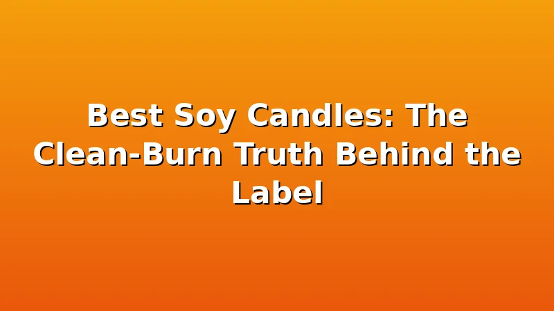 Best Soy Candles: The Clean-Burn Truth Behind the Label - WickShed review with measurements and honest opinion