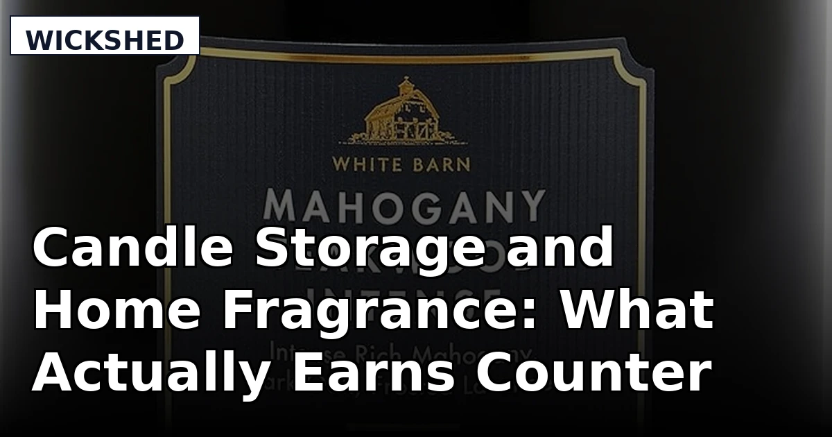 Candle Storage and Home Fragrance: What Actually Earns Counter Space
