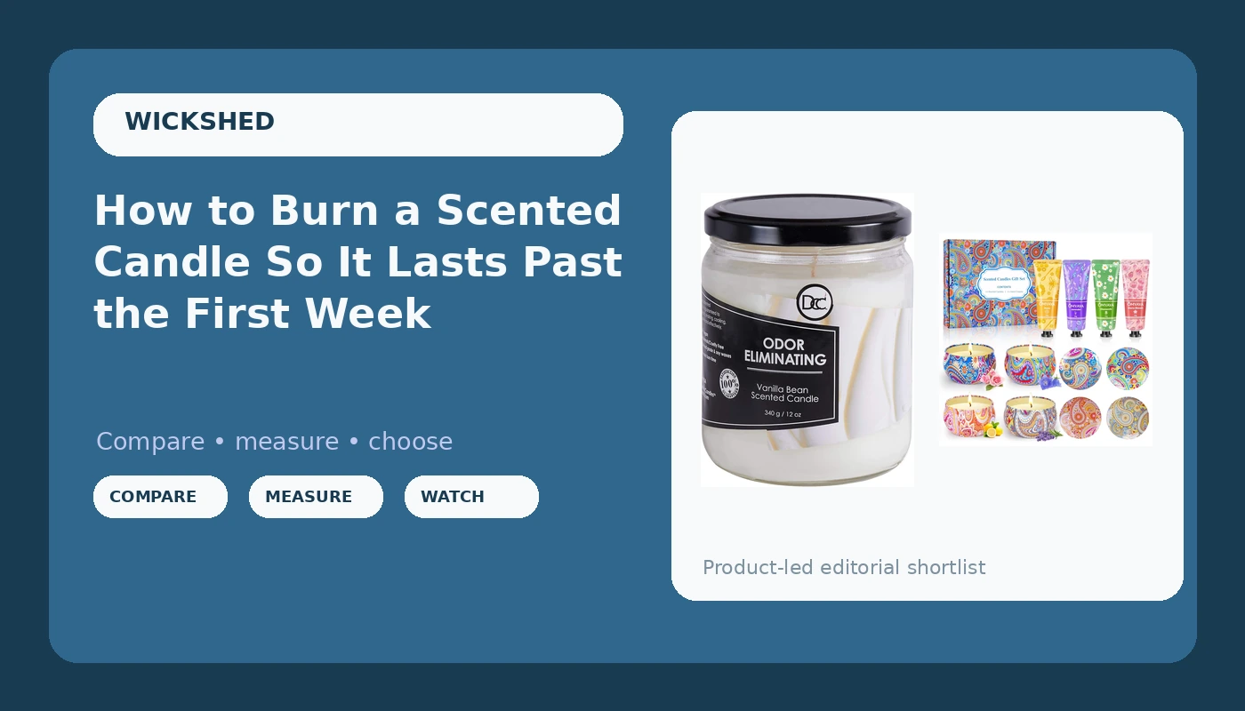 How to Burn a Scented Candle So It Lasts Past the First Week