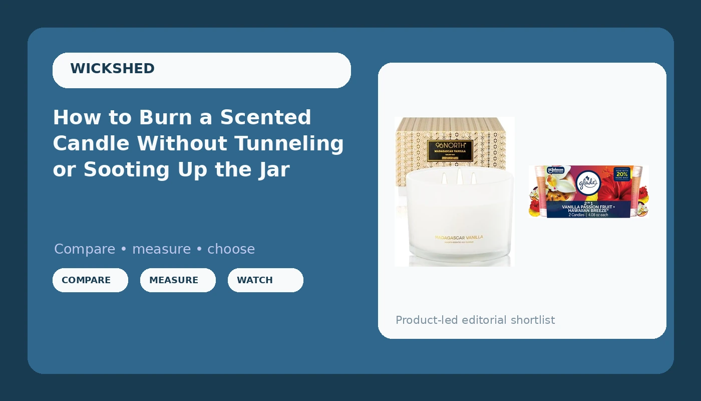 How to Burn a Scented Candle Without Tunneling or Sooting Up the Jar