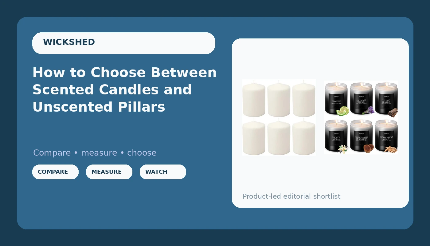 How to Choose Between Scented Candles and Unscented Pillars
