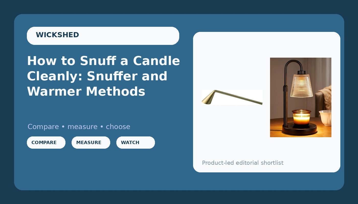 How to Snuff a Candle Cleanly: Snuffer and Warmer Methods