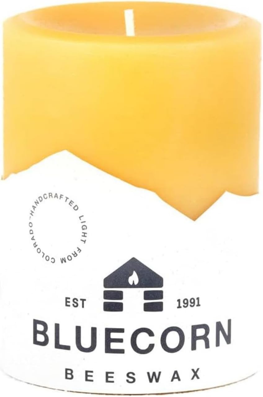Bluecorn Beeswax Pillar