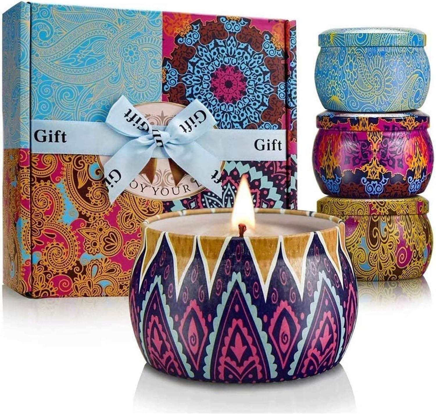 Scented Candles Gift Set for Women, 4 Pack Soy Wax (B07TYM4LMX)
