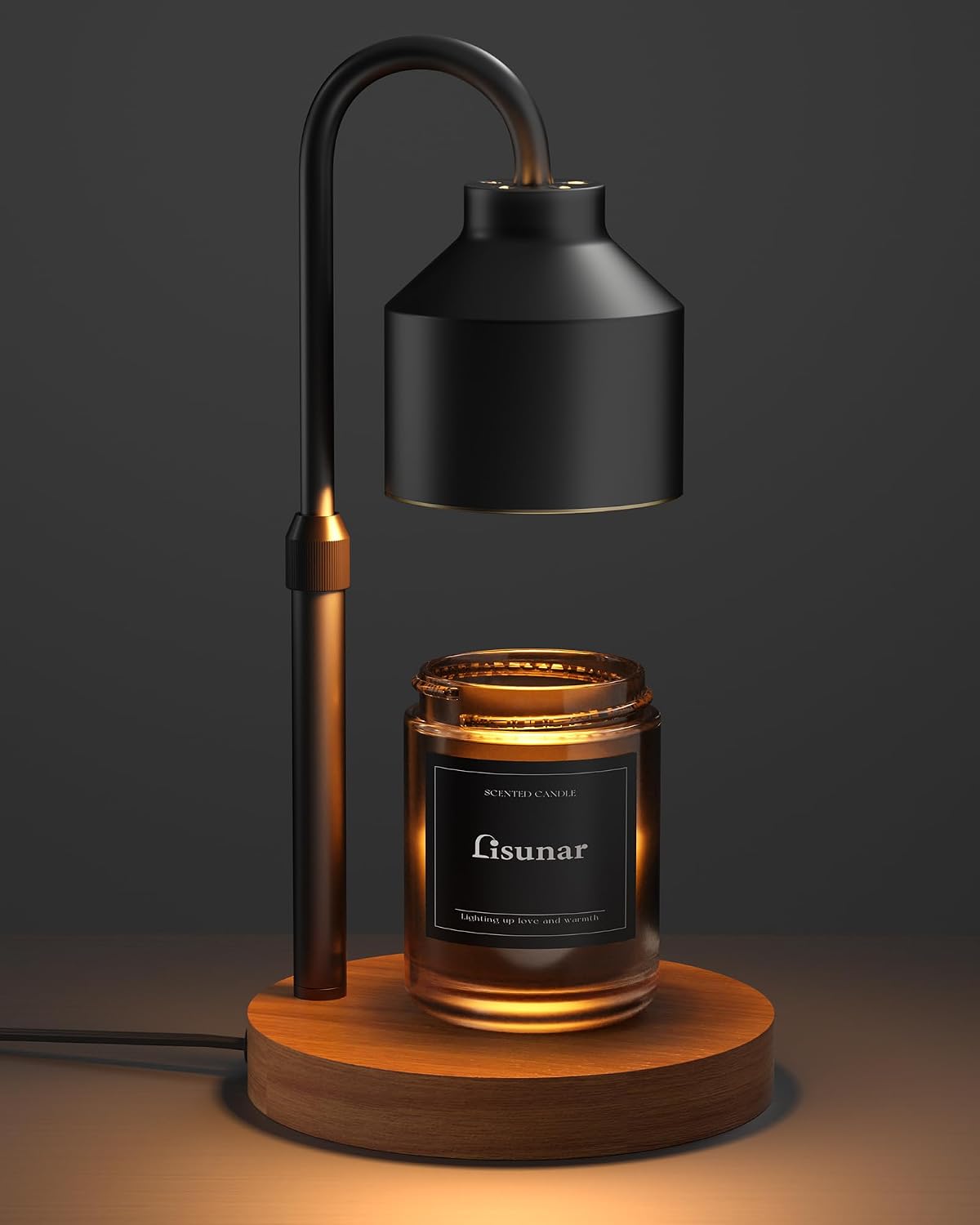 LISUNAR Electric Candle Warmer Lamp Black