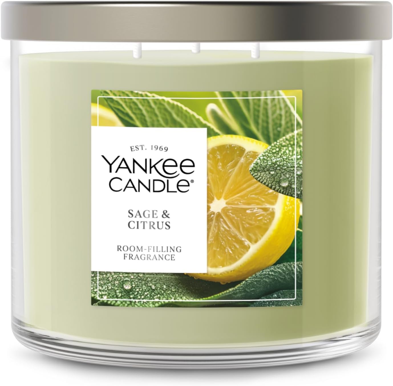 Yankee Candle Sage &amp; Citrus Scented Candle, 14.5oz 3-Wick