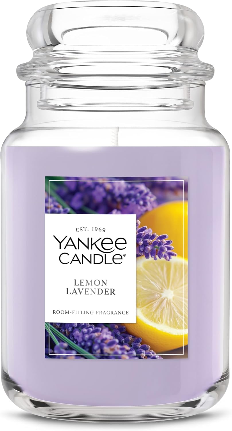 Yankee Candle Lemon Lavender Scented Candle, 22oz Large Jar
