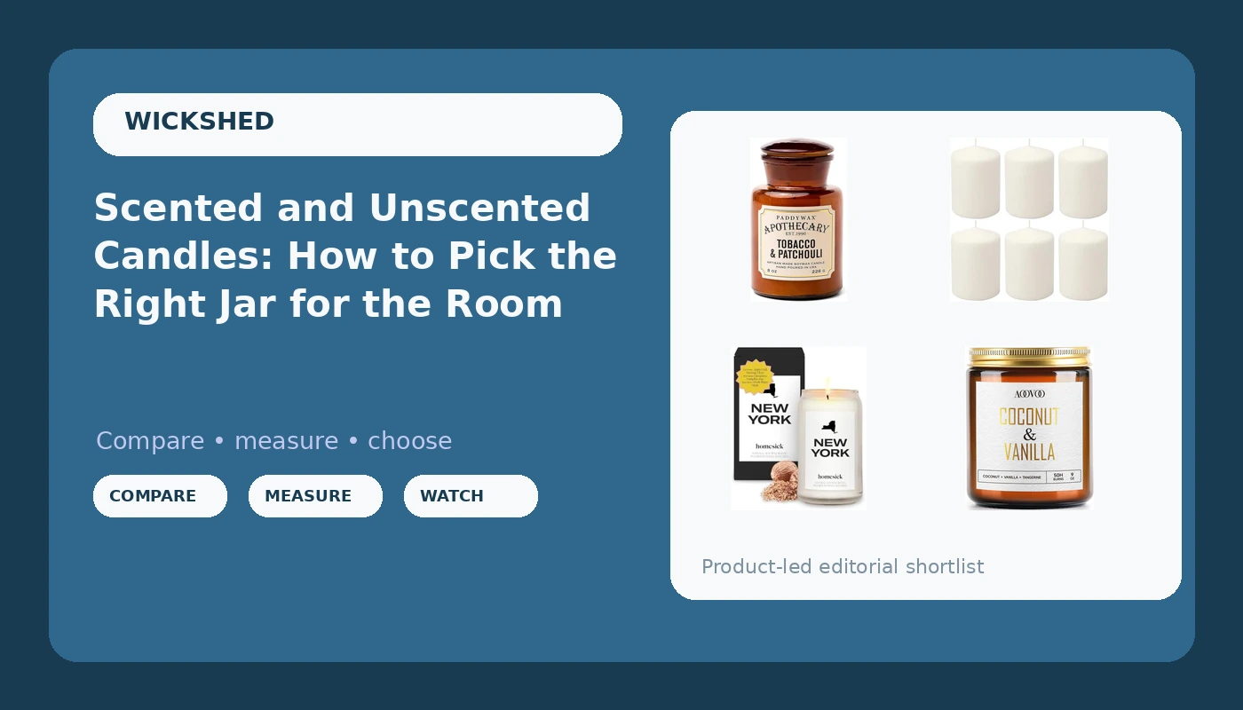 Scented and Unscented Candles: How to Pick the Right Jar for the Room