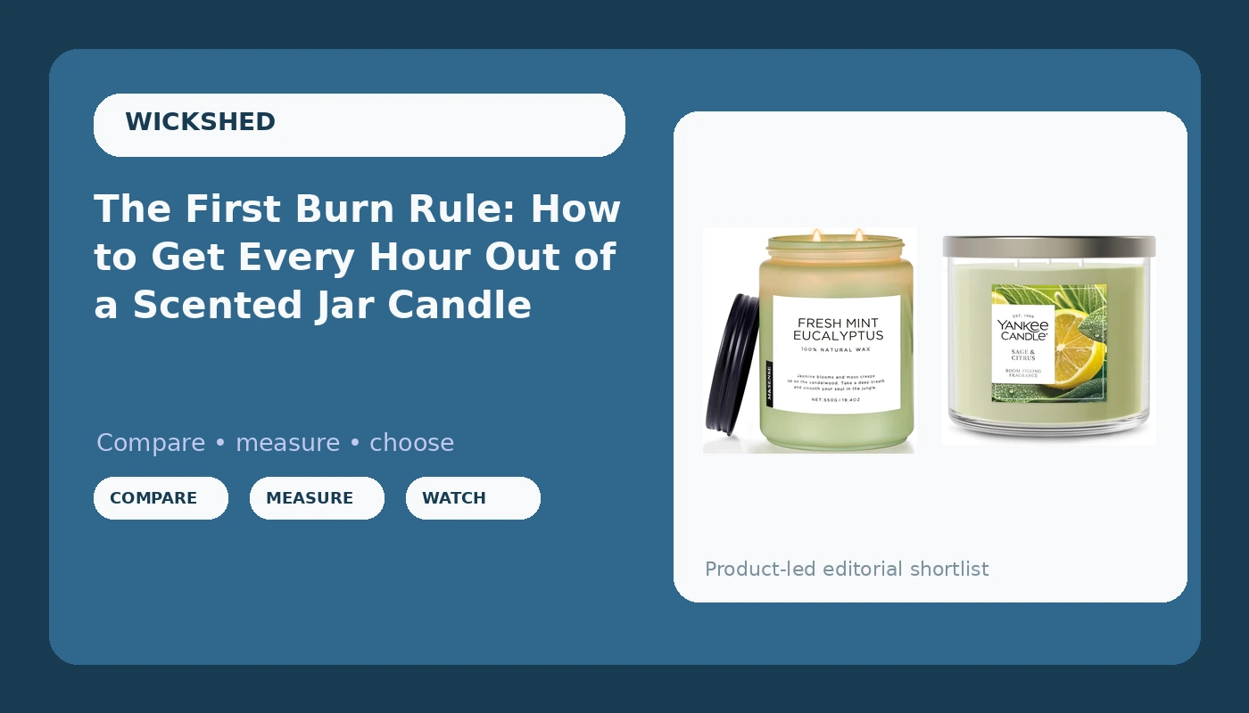 The First Burn Rule: How to Get Every Hour Out of a Scented Jar Candle